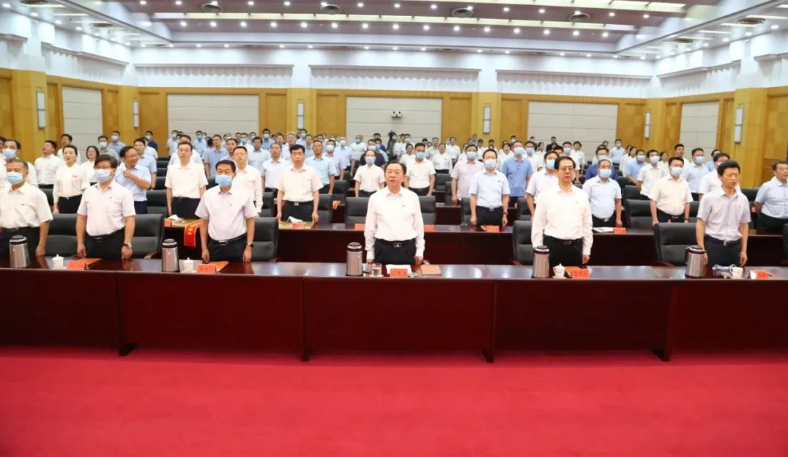 河南省委政法委机关隆重举办庆祝建党100周年暨“七一”表彰大会